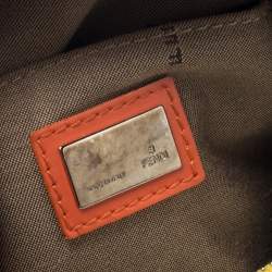 Fendi Multicolor Zucchino Coated Canvas/Sequins and Patent Leather Small Forever Bauletto Boston Bag