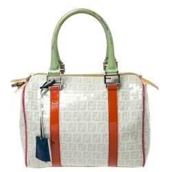 FENDI Canvas Forever Bauletto Mini Boston Bag – Collections Couture