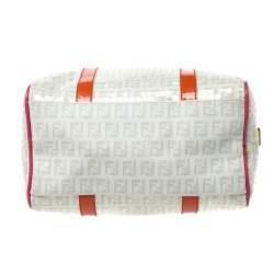 Fendi Multicolor Zucchino Coated Canvas/Sequins and Patent Leather Small Forever Bauletto Boston Bag