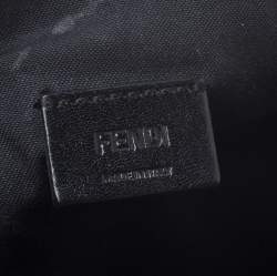 Pre Owned Fendi Black Leather Pochette Crossbody Bag