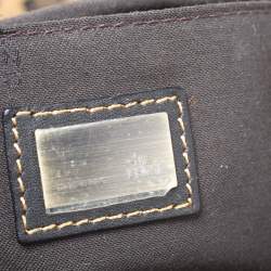 Pre Owned Fendi Brown/Black Leopard Print Fabric and Leather B Shoulder Bag