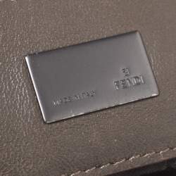 Pre Owned Fendi Brown Suede and Leather To You Clutch Bag