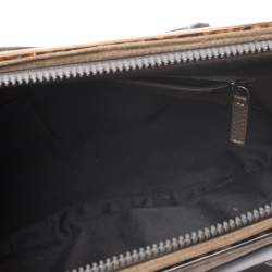 Pre Owned Fendi Brown Suede and Leather To You Clutch Bag