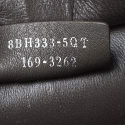 Pre Owned Fendi Dark Grey Leather Mini 3Jours Tote