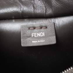Pre Owned Fendi Dark Grey Leather Mini 3Jours Tote