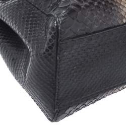 Pre Owned Fendi Multicolor Python Mini Peekaboo Top Handle Bag