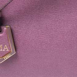 Pre Owned Fendi Lilac Leather Mini 2jours Tote