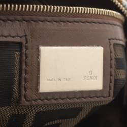 Pre Owned Fendi Multicolor Canvas and Leather Chef Hobo