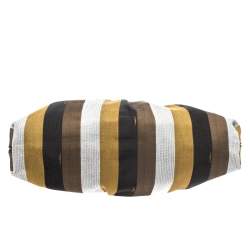 Pre Owned Fendi Multicolor Canvas and Leather Chef Hobo