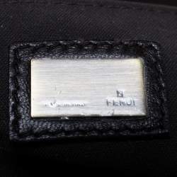 Pre Owned Fendi Dark Brown Patent Leather B Shoulder Bag