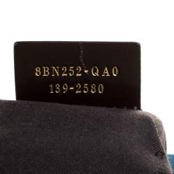 Pre Owned Fendi Blue Suede And Leather Boston Bag