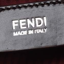 Pre Owned Fendi Multicolor Geometric Leather Mini 2Jours Tote