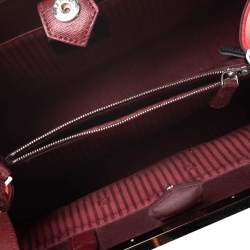 Pre Owned Fendi Multicolor Geometric Leather Mini 2Jours Tote