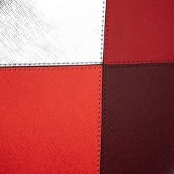 Pre Owned Fendi Multicolor Geometric Leather Mini 2Jours Tote