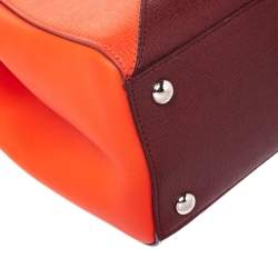 Pre Owned Fendi Multicolor Geometric Leather Mini 2Jours Tote