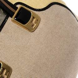 Pre Owned Fendi Multicolor Canvas and Patent Leather Chameleon Satchel