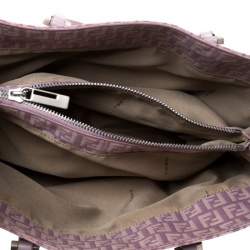 مملوكة مسبقًا حقيبة يد فندي كانفاس زوكينو بنفسجي