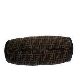 Pre Owned Fendi Tobacco Zucca Canvas and Leather Chef Tote