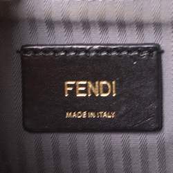 Pre Owned Fendi Grey Two Tone Leather Mini 2Jours Tote