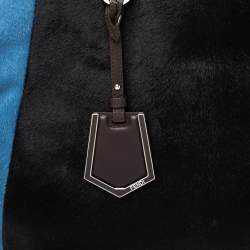 Pre Owned Fendi Tri Color Calfhair and Leather Large 2Jours Tote