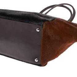 Pre Owned Fendi Tri Color Calfhair and Leather Large 2Jours Tote