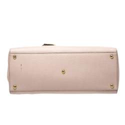 Pre Owned Fendi Light Pink Leather Medium 2Jours Tote