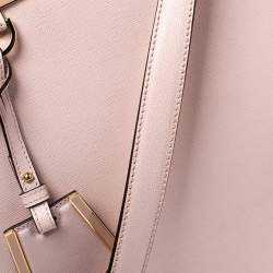 Pre Owned Fendi Light Pink Leather Medium 2Jours Tote