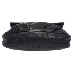 Pre Owned Fendi Black Leather Fendista Pochette Crossbody Bag