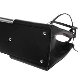 Pre Owned Fendi Black/Silver Leather Large 3Jours Tote