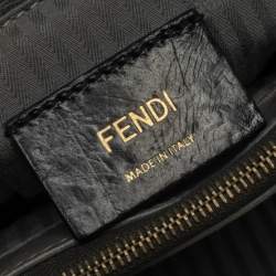 Pre Owned Fendi Grey Leather Mini 2Jours Tote