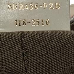 Pre Owned Fendi Beige Floral Print Zucca Canvas and Leather Chef Shoulder Bag