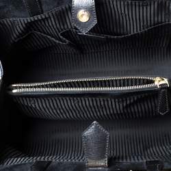 Pre Owned Fendi Black Leather Medium 2jours Tote