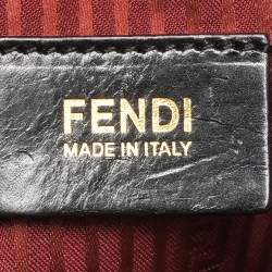 Pre Owned Fendi Burgundy Leather Medium 2jours Tote