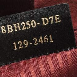 Pre Owned Fendi Burgundy Leather Medium 2jours Tote