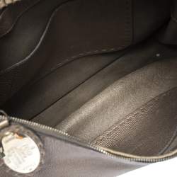 Pre Owned Fendi Metallic Grey Leather Selleria Hobo