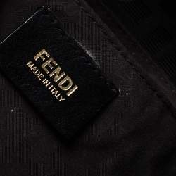 Pre Owned Fendi Black Zucca Canvas Chef Shopper Tote