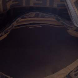 Pre Owned Fendi Tobacco Zucca Canvas Small Chef Shoulder Bag