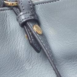 Pre Owned Fendi Grey Saffiano Leather Small 2Jours Tote
