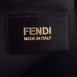 Pre Owned Fendi Tobacco Zucca Canvas and Patent Leather Mia Flap Bag