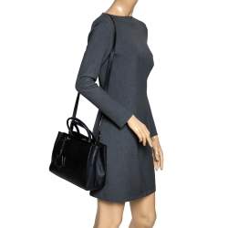 Pre Owned Fendi Black Leather Mini 2Jours Tote