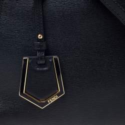 Pre Owned Fendi Black Leather Mini 2Jours Tote