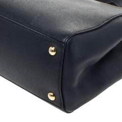 Pre Owned Fendi Black Leather Mini 2Jours Tote