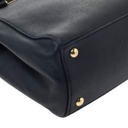 Pre Owned Fendi Black Leather Mini 2Jours Tote