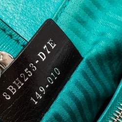 Pre Owned Fendi Turquoise Saffiano Leather Small 2Jours Tote