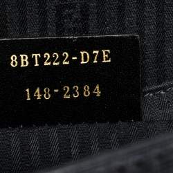 Pre Owned Fendi Black Textured Leather Small Demi Jour Top Handle Bag