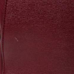 Pre Owned Fendi Red Leather Medium 2Jours Tote