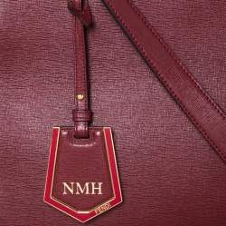 Pre Owned Fendi Red Leather Medium 2Jours Tote