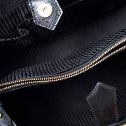 Pre Owned Fendi Black Leather Medium 2Jours Tote 
