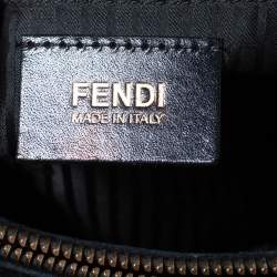 Pre Owned Fendi Black Leather Medium 2Jours Tote 