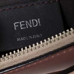 Pre Owned Fendi Antique Rose/Beige Leather Mini By The Way Crossbody Bag